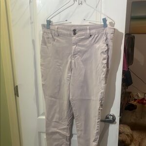 Maurices Cream Straight Leg Jeans